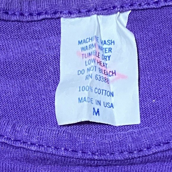 PURPLE LOGO 7 SINGLE STITCH MUSCLE T Shirt Plain - Picture 5 of 5